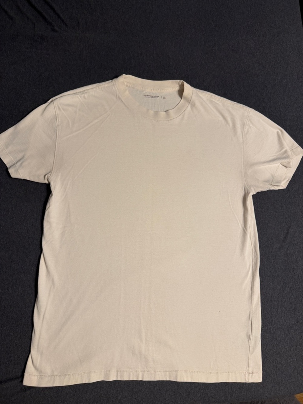 Abercrombie & Fitch Short Sleeve Crew Tee - Cream